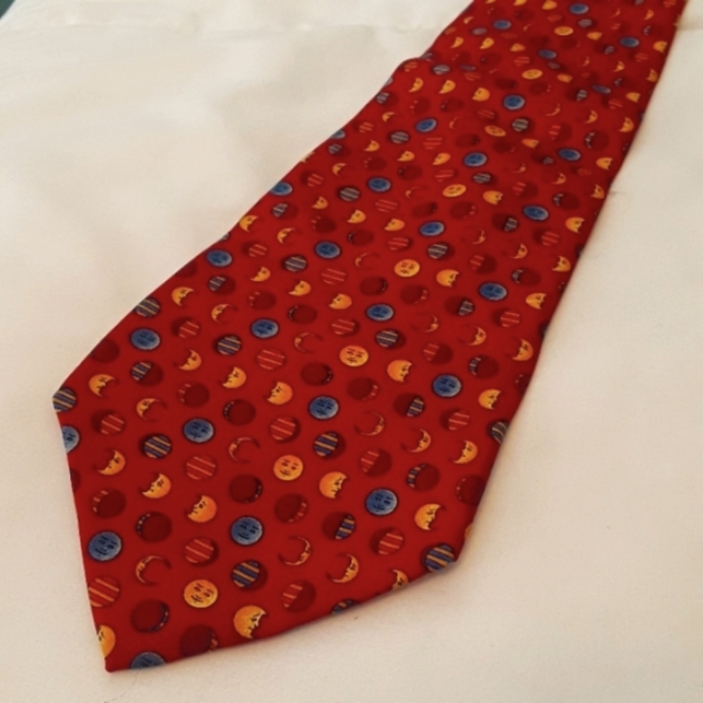 Salvatore Ferragamo 100% Silk Necktie, Red